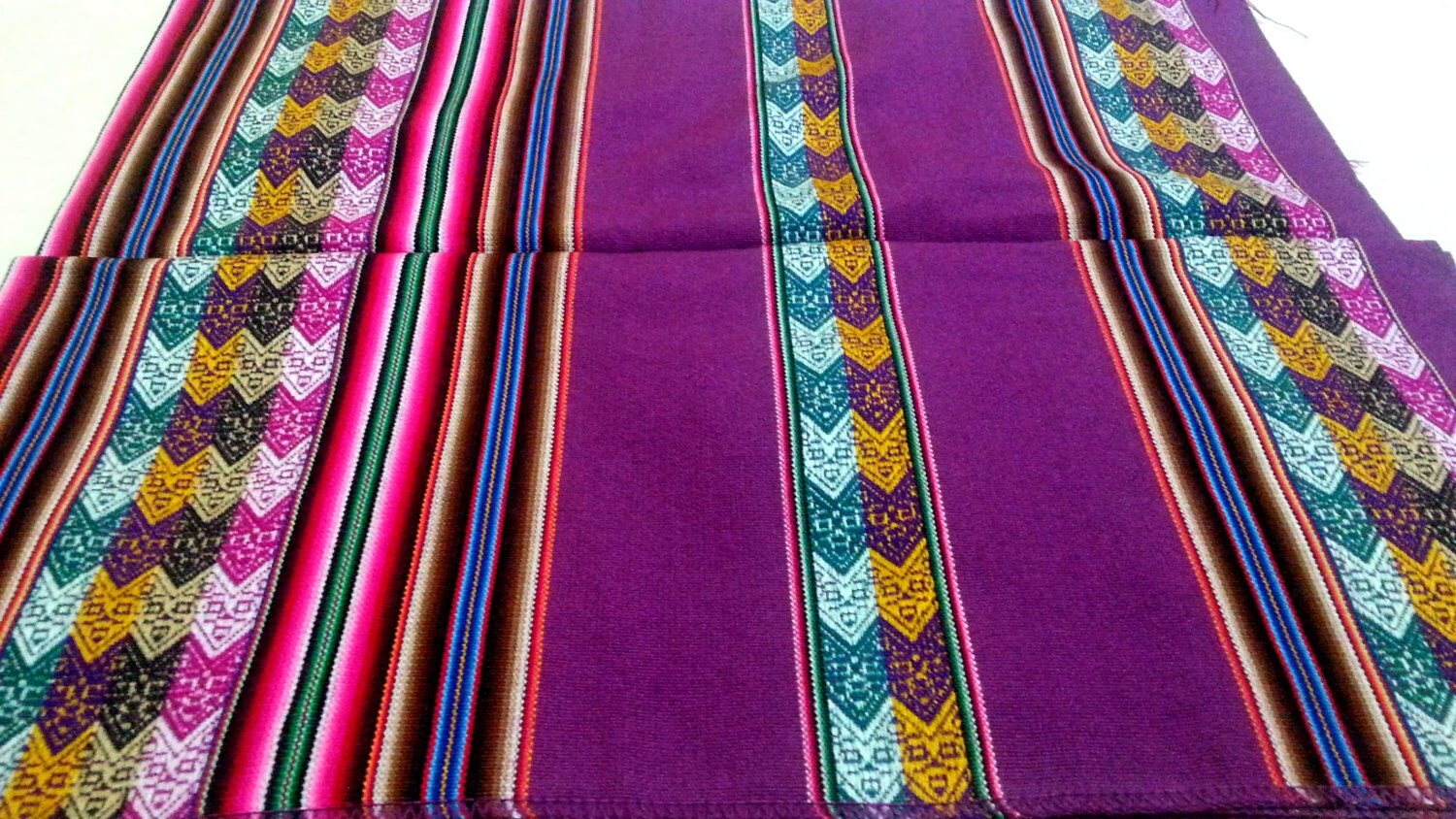 3 Beautiful Peruvian INCA Blanket peru fabriccusco