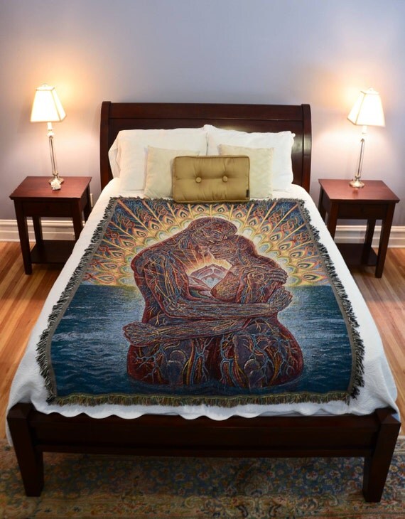 Alex Grey Visionary Art Blanket by