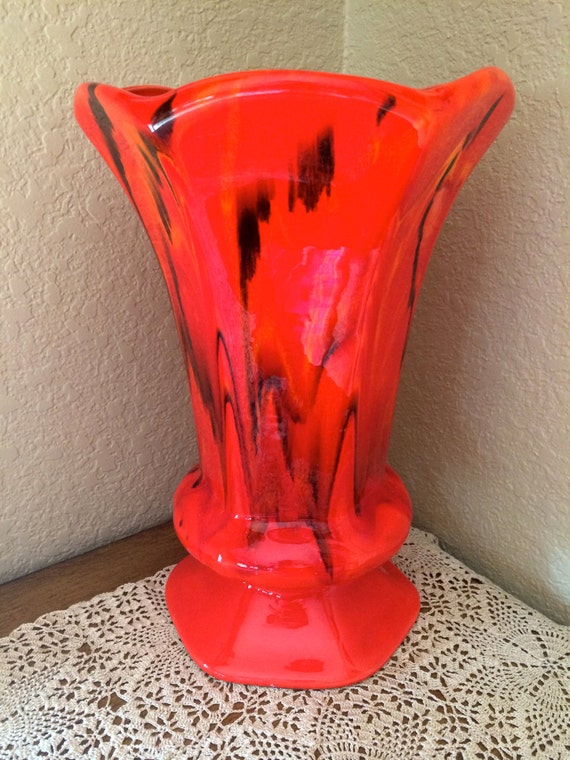 RETRO Mid Century LARGE Tulip Shaped Vase by JeanalouiseTreasures