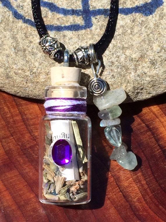 Items similar to Anti-Depression Spell In A Bottle Talisman Charm ...