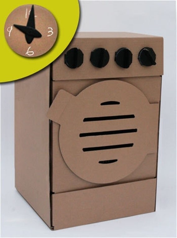 cardboard washing machine for children's kitchen