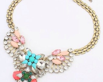 I Jewels Twisted Beaded Choker & Earring Set For Women - Elegant Hand-Woven Necklace ML254W - View #3