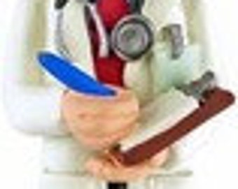 Male Doctor Personalized Christmas Ornament