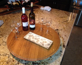 Wine Barrel Lazy Susan -