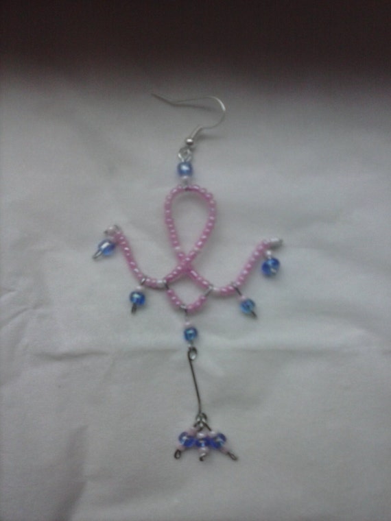 Pink Dangle Earrings