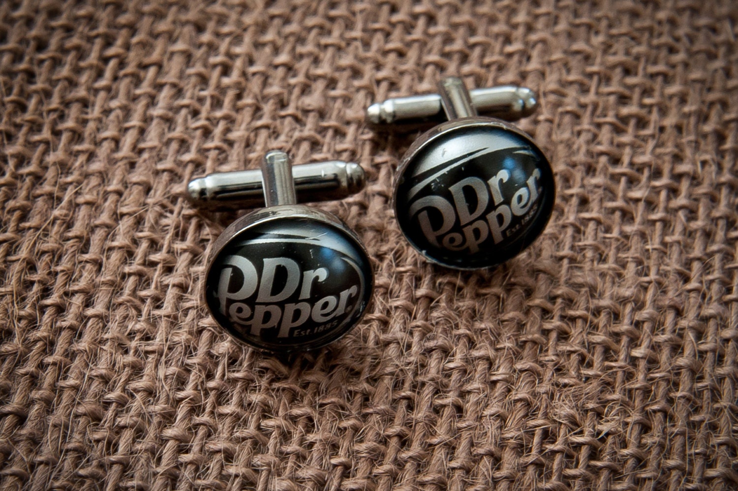 Dr Pepper Vintage Bottle Cap Cufflinks Unique Gift for