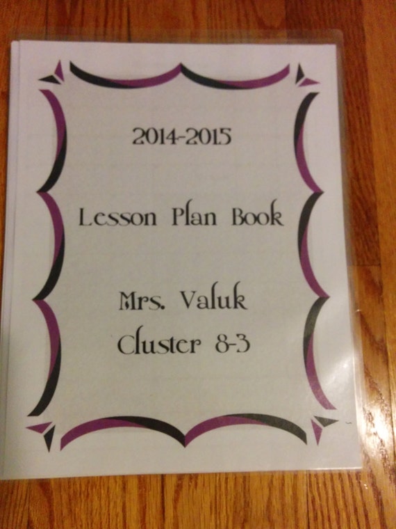 personalized lesson planner book