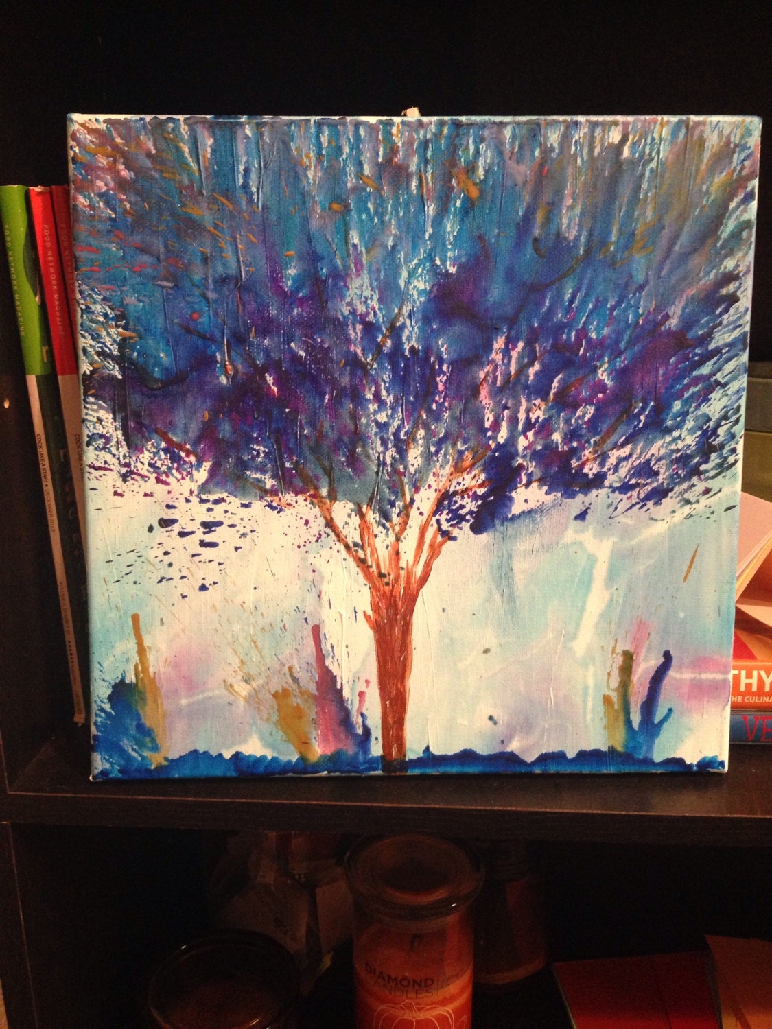 Melted Crayon Tree by AWorkInMyDay on Etsy