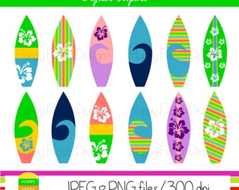 Clip Art Surfboard Clip Art surfboard clipart etsy instant download personal and commercial use digital graphics summer vacation illustrations sb1