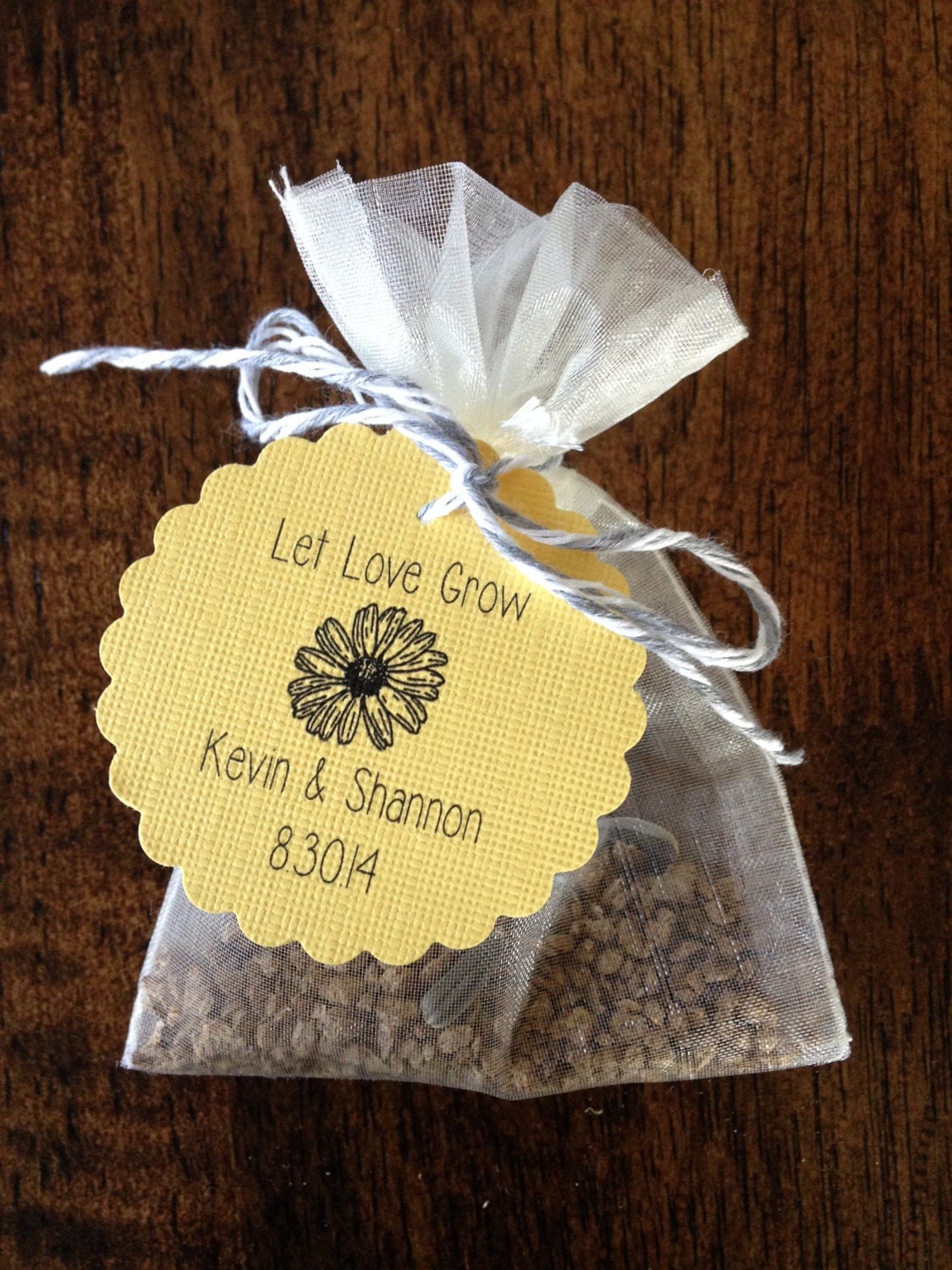 Flower Seed Wedding Favors Events: Weddings by HandmadeandHappy99