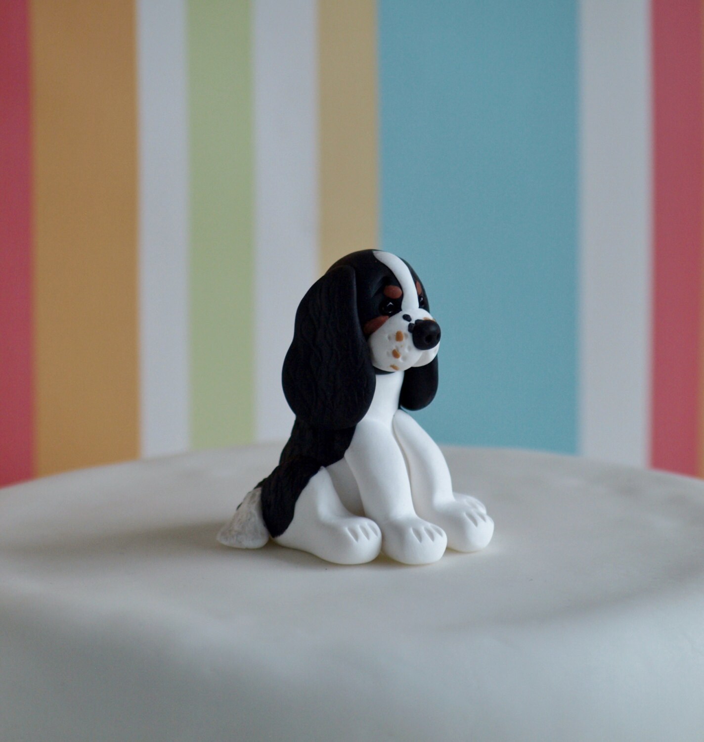 Cavalier King Charles Spaniel Cake Topper Dog Wedding Cake