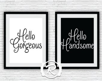 Popular items for hello handsome on Etsy
