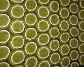 African Print Fabric Green Circles Per Yard 45" wide Ankara/African Fashion/Home Decor/Upholstery