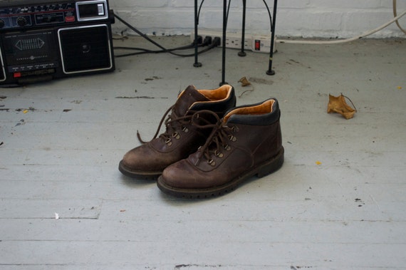 brown and orange leather timberlands by centfrombadgirlsclub brown and orange leather timberlands by centfrombadgirlsclub