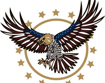 American Eagle Decals Plain