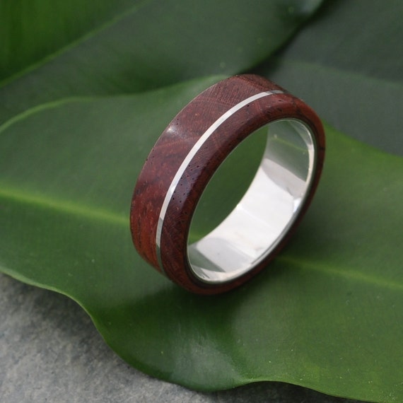 Asi Guapinol Wood Ring sustainable wood wedding ring in