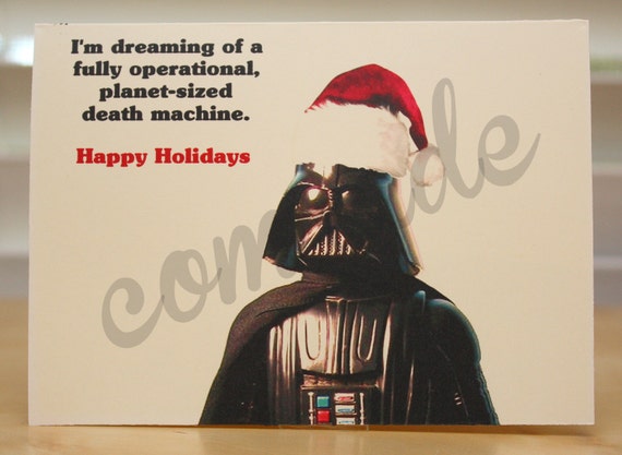 Items similar to Star Wars Christmas card - Holiday card 