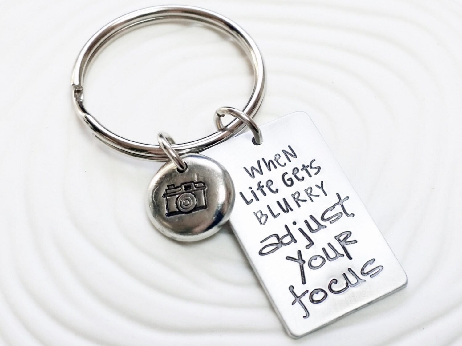 When Life Gets Blurry Adjust Your Focus Hand Stamped