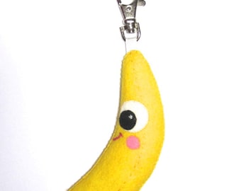 banana keychain plush