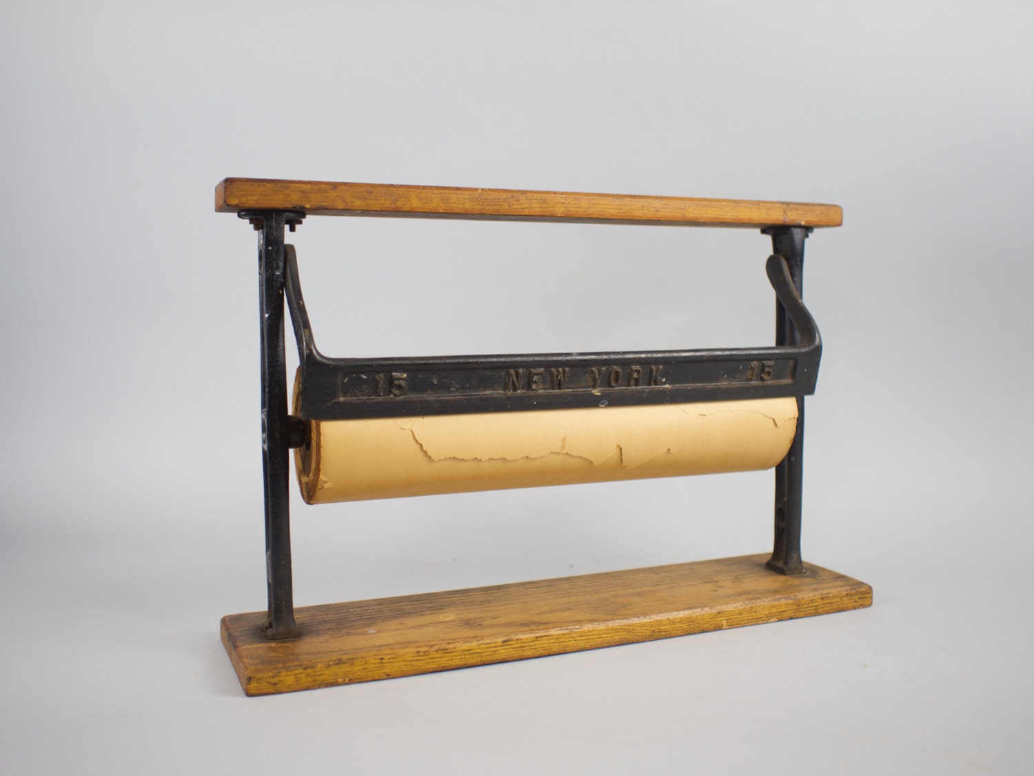 Antique Paper Roll Cutter Dispenser / General Store