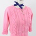 50s cardigan - 1950s bubble gum pink cropped sweater