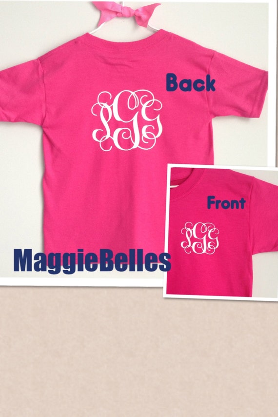 Personalized Monogram T shirt Toddler Kids sports by Maggiebelles