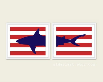 Shark Wall Art shark wall art | etsy Shark Wall Art shark wall art | etsy