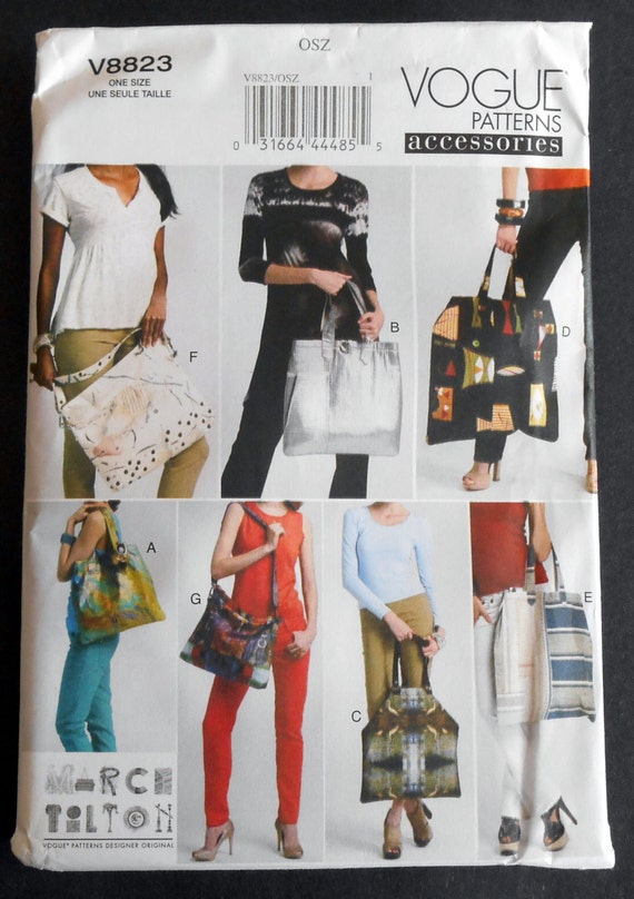 Vogue 8823 Bag Purse Tote Pattern Marcy Tilton Seven Designs