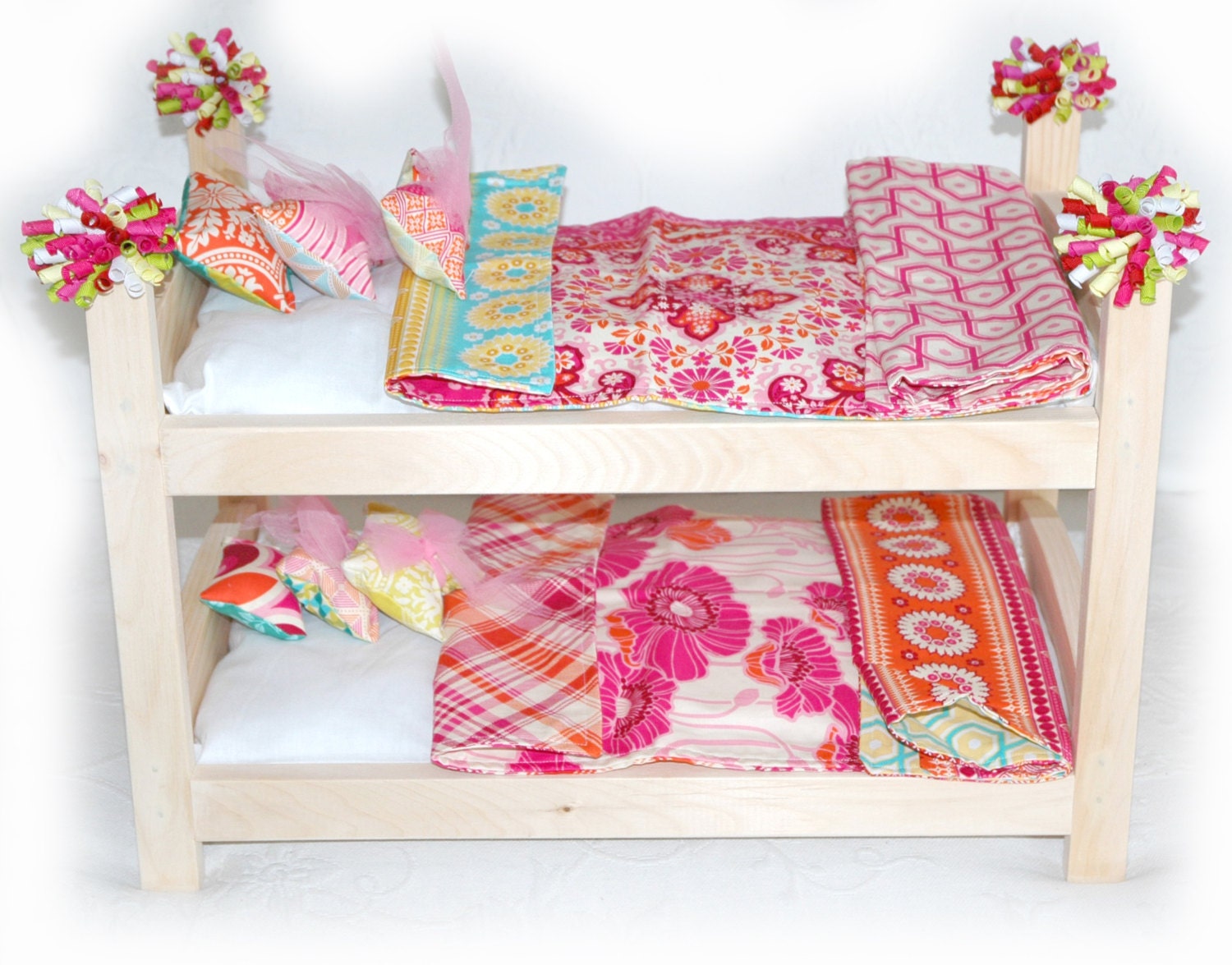 pink doll bed