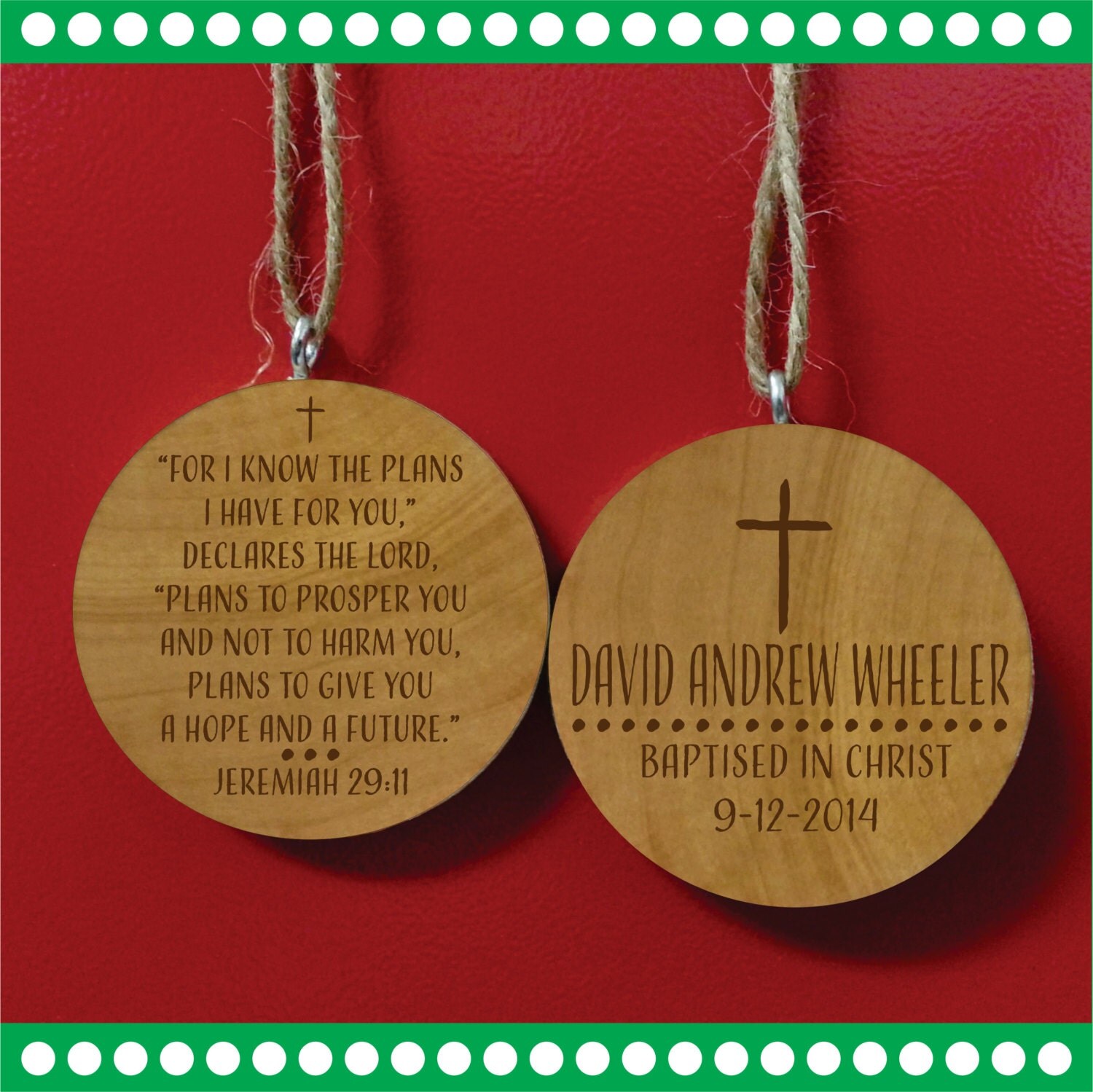 baptism ornament personalized christmas by personalizedgallery baptism ornament personalized christmas by personalizedgallery