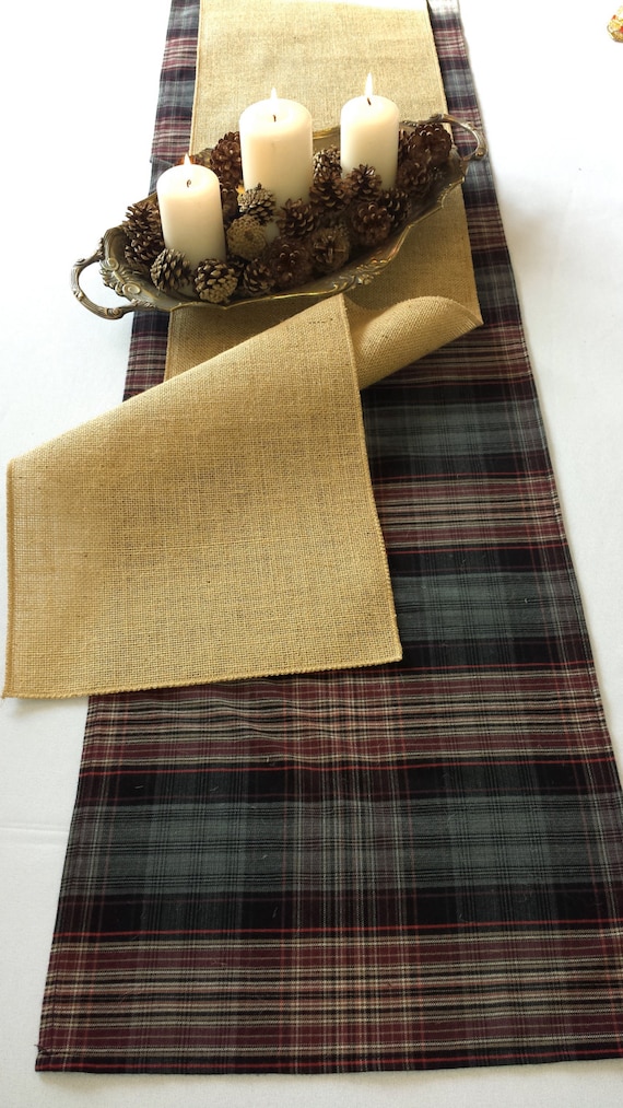 tartan table tartan Christmas Set  runners 2 table Littlewhiteboutique runners by of