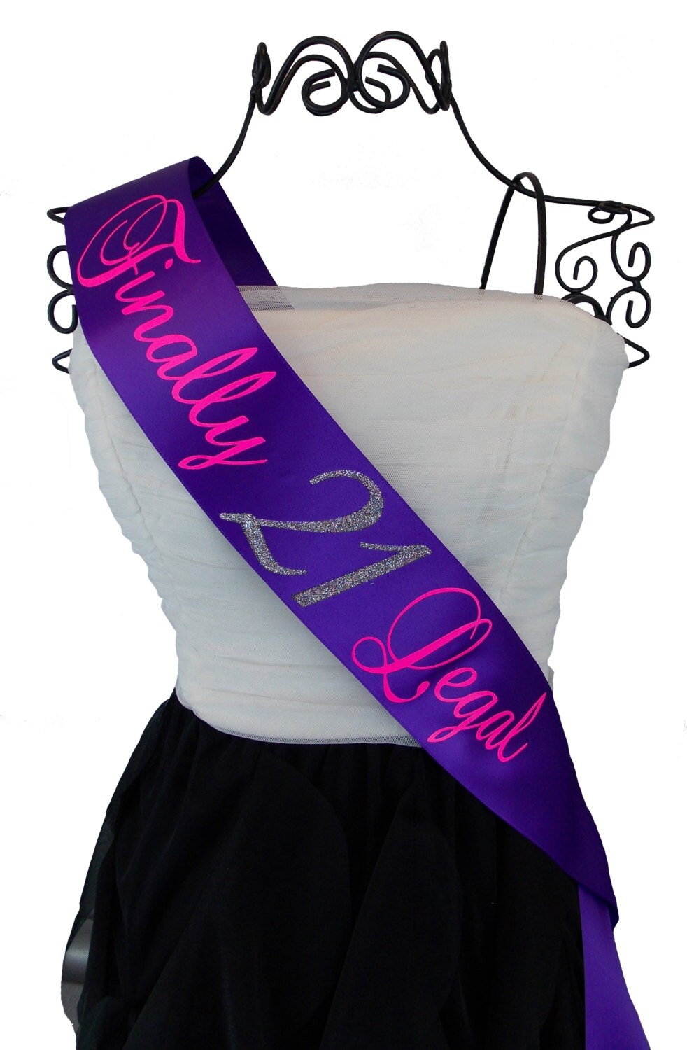 Finally Legal 21st Birthday Sash You Choose The Colors