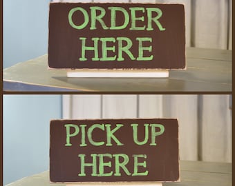 Pick up here sign | Etsy