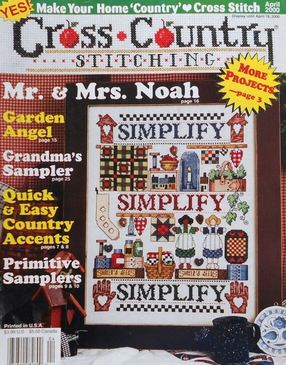 Cross Country Stitching SIMPLIFY ORGANIZE By Jeremiah Junction