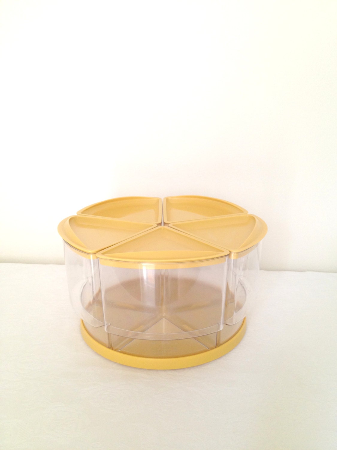 Vintage Rubbermaid Lazy Susan 5 Wedge Canister Set JB1-2443 2