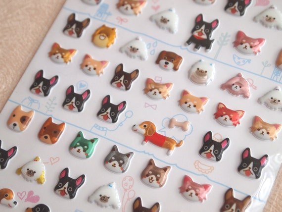 Dog Stickers Kawaii Die Cut Dog Stickers Poodle Chihuahua