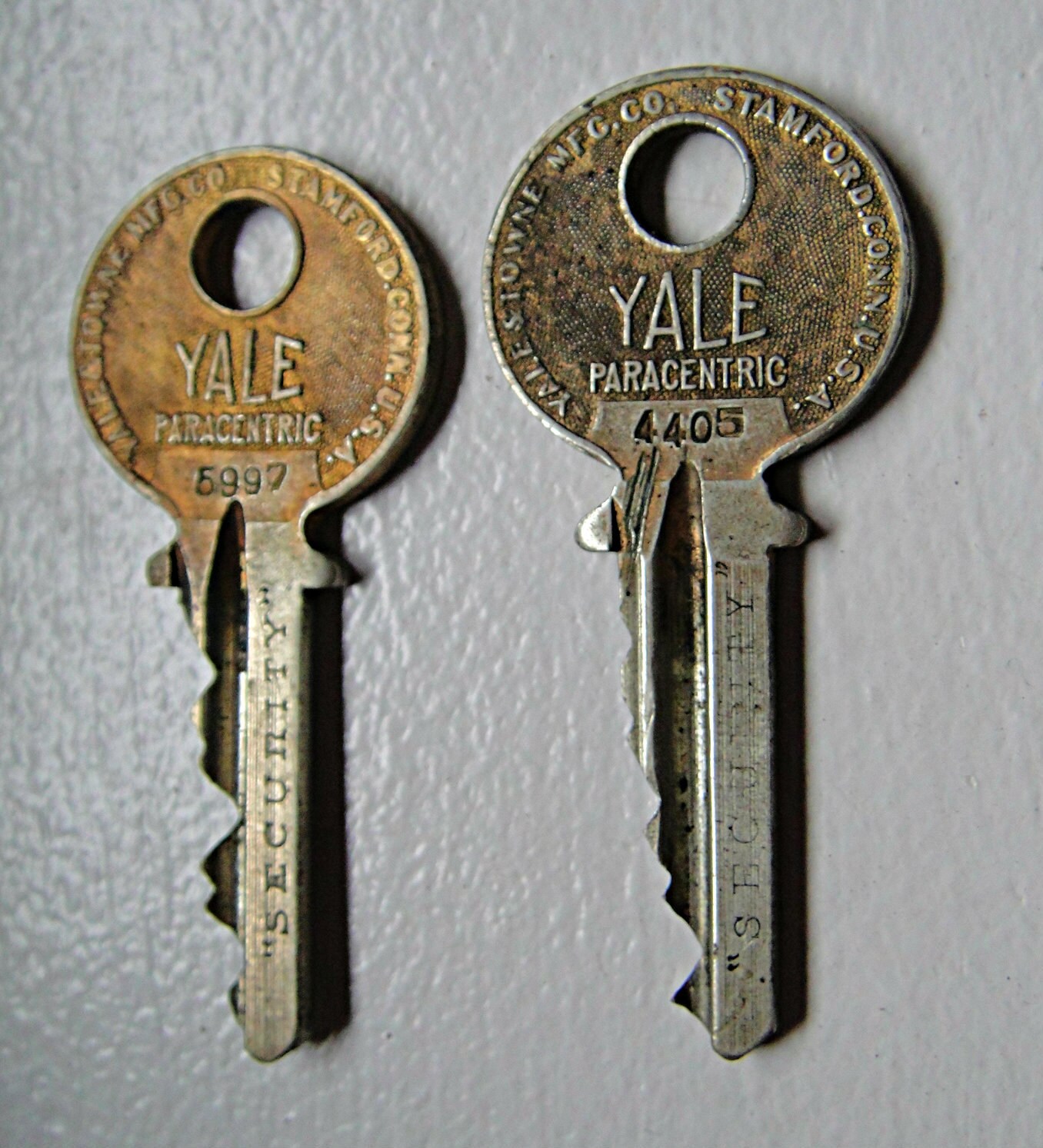 1900's Yale Security Keys Vintage Yale Keys by RustyNailDesign