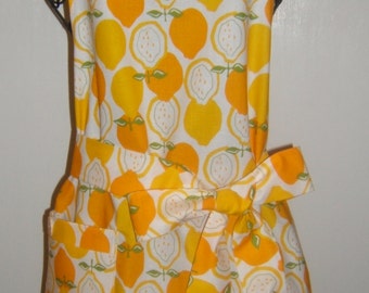 Popular items for lemon apron on Etsy
