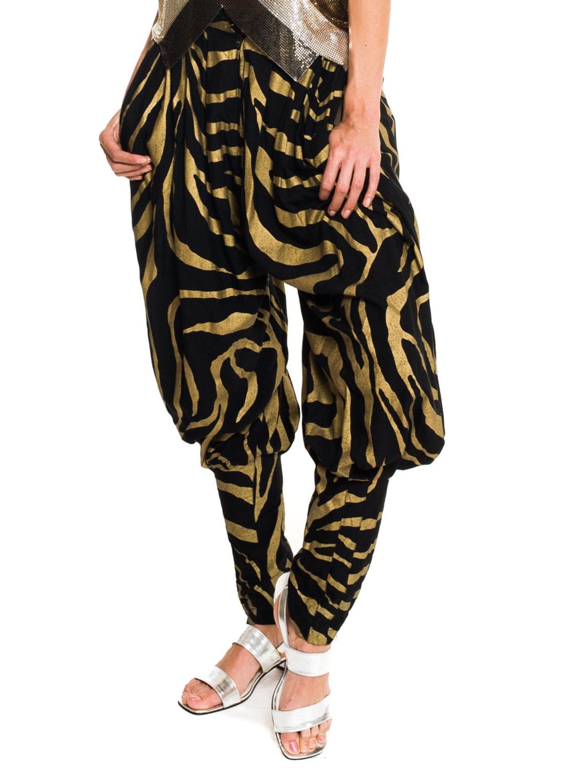 1980s Vintage Norma Kamali parachute pants Size S/M/L