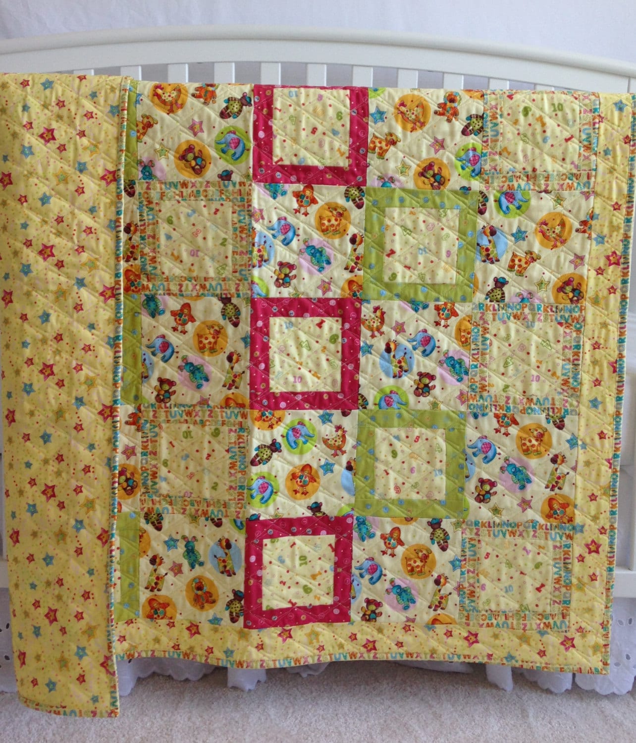 Adorable Baby Quilt featuring Cute Baby Animals