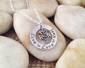 Mother Daughter Personalized Hand-Stamped by KansasCityKreations