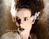 Vintage HALLOWEEN and Movie Lovers --- Restored Vintage and Antique Art - "Bride of Frankenstein" Restored Movie Prints - Halloween Art Vintage HALLOWEEN and Movie Lovers --- Restored Vintage and Antique Art - "Bride of Frankenstein" Restored Movie Prints - Halloween Art