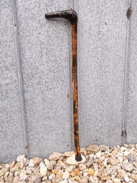 Items similar to Walking Stick Cane, sumac wood, root handle natural