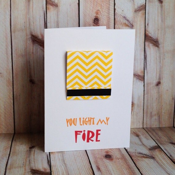 Cute Anniversary Card, Valentines Day Card, Light My Fire, Funny Love Card Il_570xn