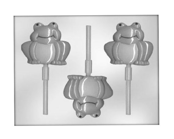 Frog Chocolate Sucker Mold with Lollipop Sticks - Party Favors - Baking Candy Making Party Supplies Il_570xn
