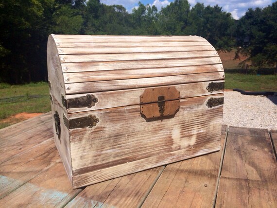 White Distressed EXTRA Large Rustic Wooden Card Box - Rustic Wedding Card Box - Shabby Chic Card Box - Lockable Card Chest - Card Slit by CountryBarnBabe