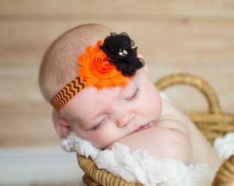 Orange headband | Etsy