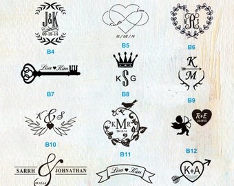 Custom Personalized Wedding Stamp (B1-B15)