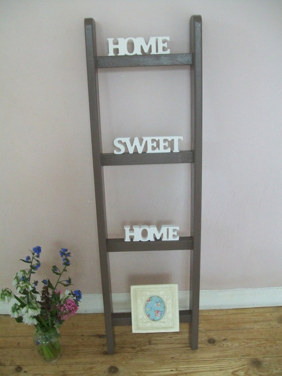 Shabby Chic Handmade Ladder / Towel Rail / by RoseGardenEmporium