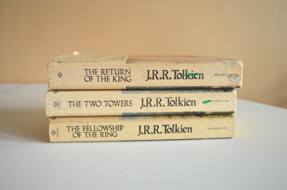 Lord Of The Rings Trilogy Vintage J.R.R. Tolkien 1970s
